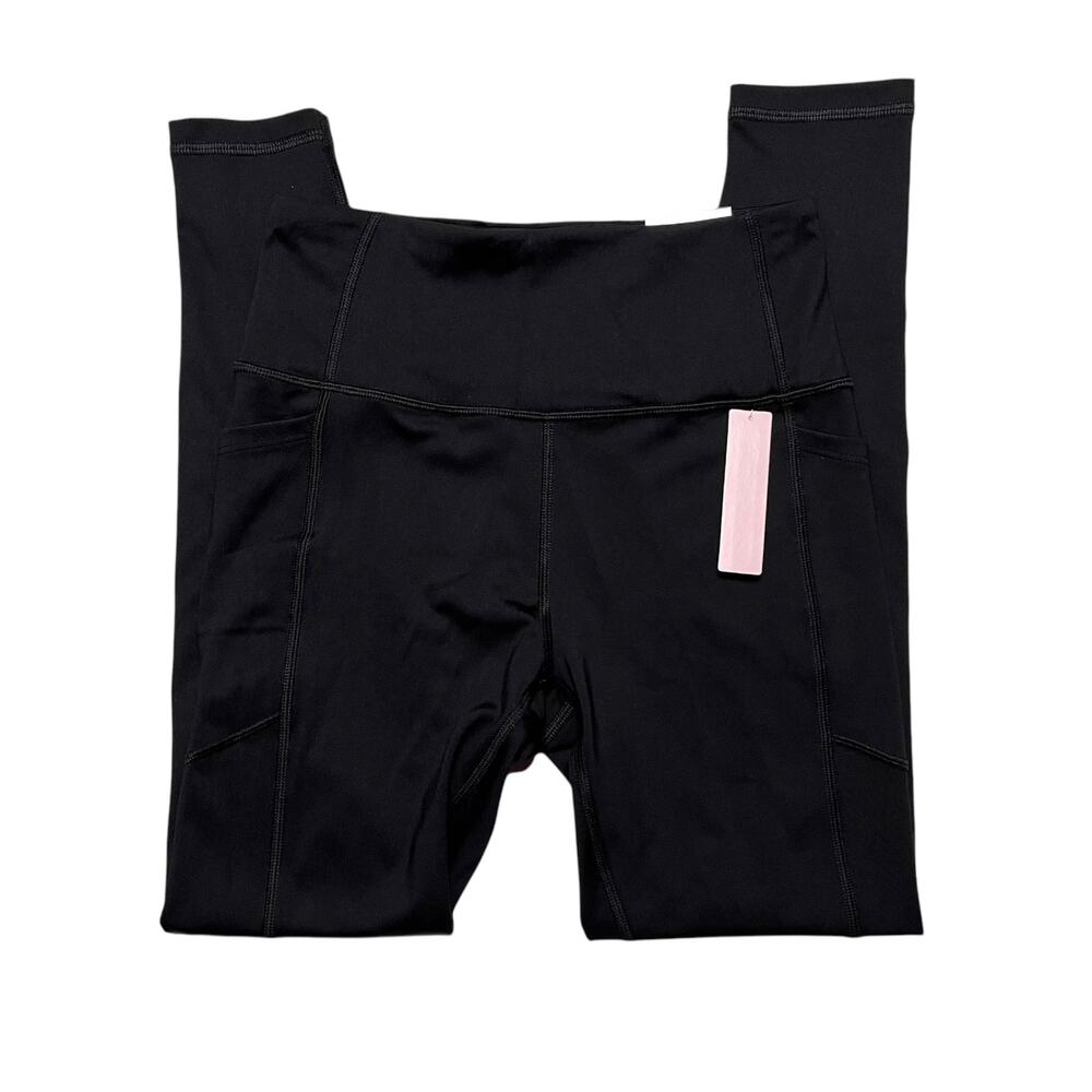 Victoria's Secret On Point Essential High Rise Pocket Leggings Black Size 12